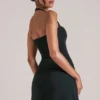Vita Longline Halterneck Top i svart Vita Longline Halterneck Top i svart