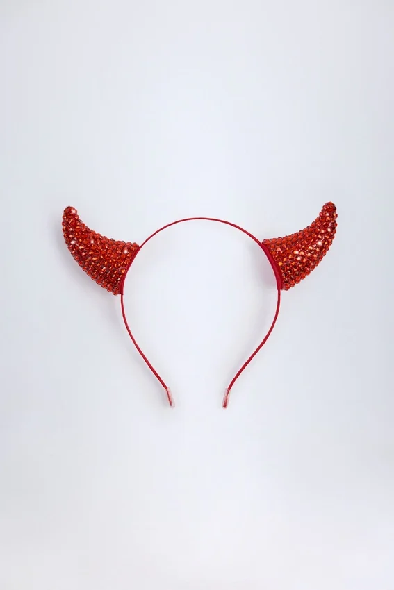 Vixena Devil Horns-hårband i eldröd Vixena Devil Horns-hårband i eldröd
