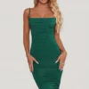 You’re My Type Cowl Neck Ruched Bodycon Midi Klänning i grönt You’re My Type Cowl Neck Ruched Bodycon Midi Klänning i grönt