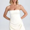 Zoyna draperad A-linje miniklänning i elfenben Zoyna draperad A-linje miniklänning i elfenben