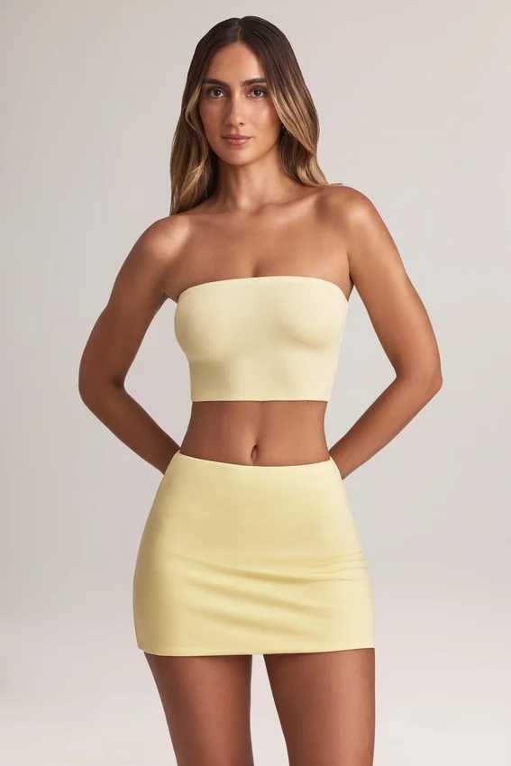 Zuri Modal Mid-Rise A-Line Kjolar i Lemon Sherbet Zuri Modal Mid-Rise A-Line Kjolar i Lemon Sherbet