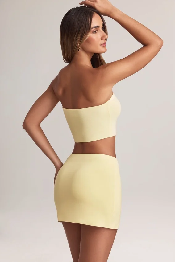 Zuri Modal Mid-Rise A-Line Kjolar i Lemon Sherbet Zuri Modal Mid-Rise A-Line Kjolar i Lemon Sherbet
